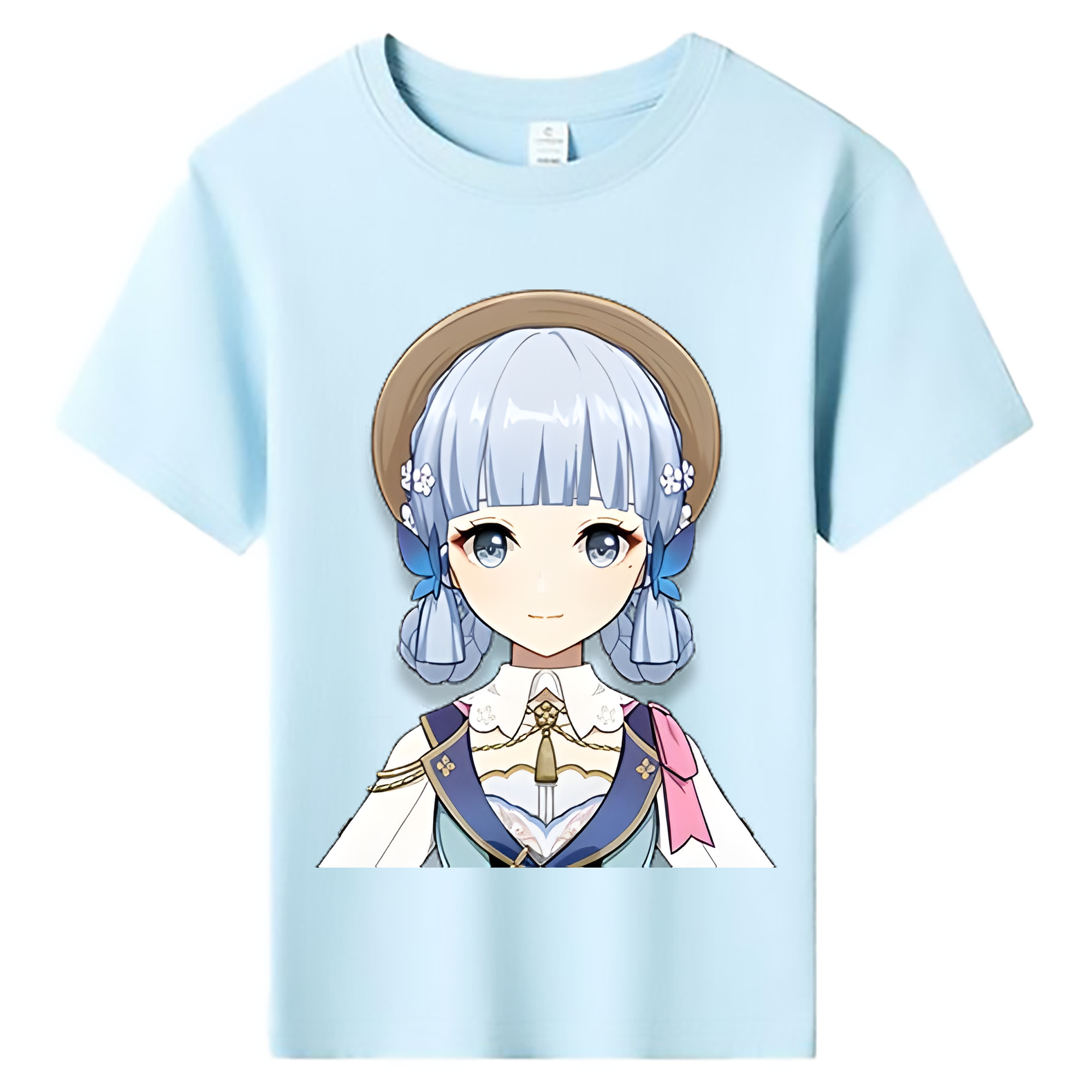 げんし神 神里綾華 神宮寺レン genshin Kamimiya Ren 綿100％キッズTシャツ（フロントプリント）